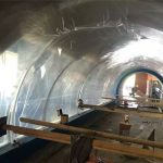 Proyek akrilik terowongan plastik akrilik gedhe